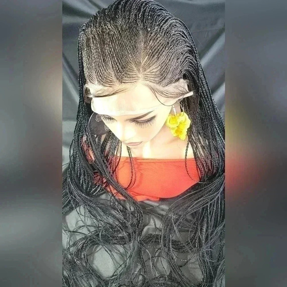 🔥 100% Handmade Long Braided Wig – Luxury  Jet Black Long 🔥 - Picture 13 of 17